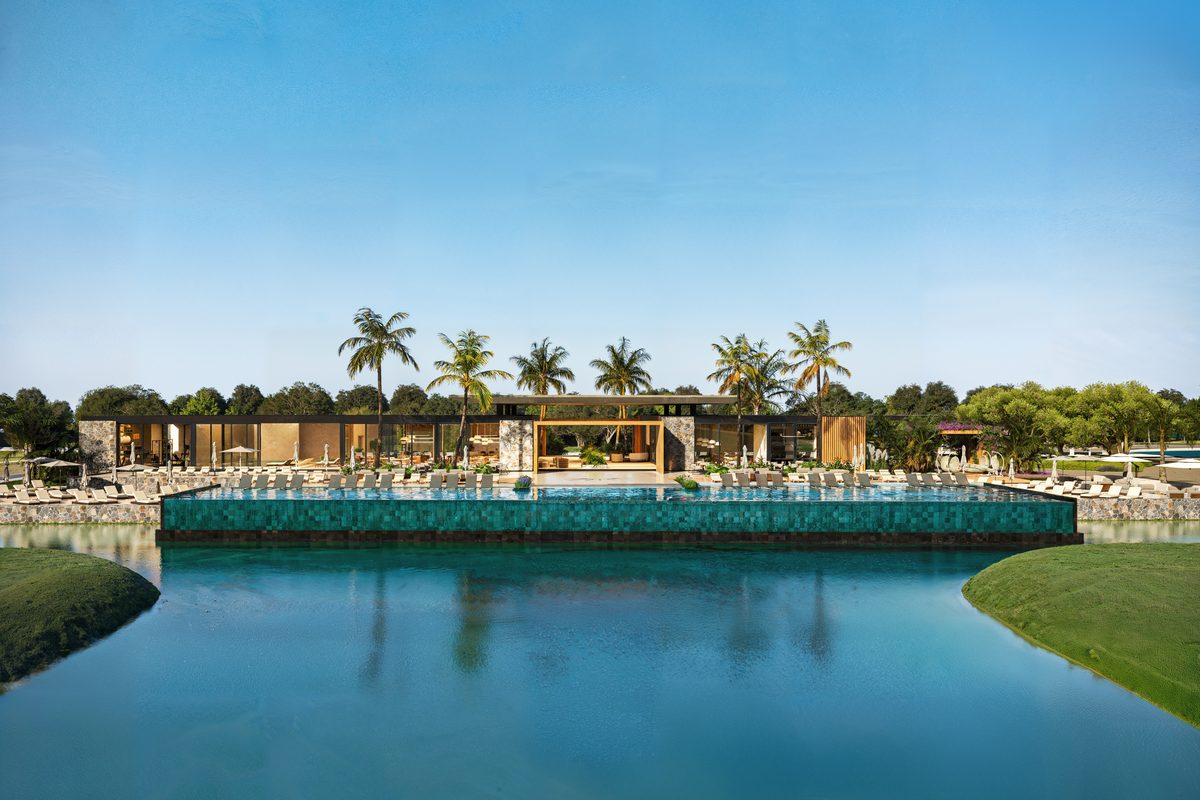 Aura Garden Place — clube às margens do lago