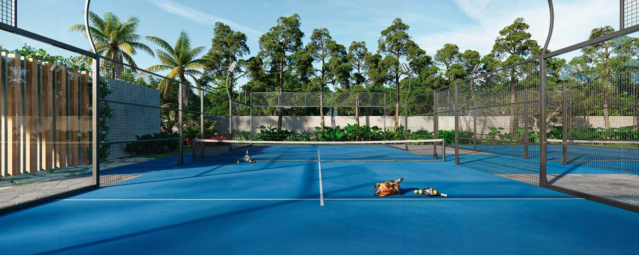 Quadra de padel coberta